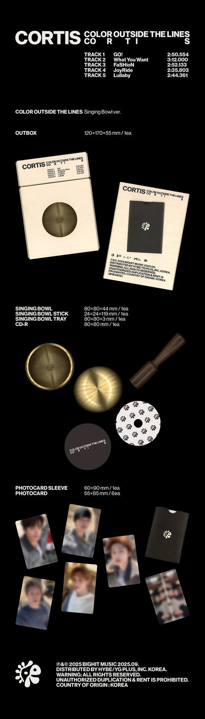 [PRE-ORDER] CORTIS - The 1st EP COLOR OUTSIDE THE LINES (Singing Bowl Ver.)