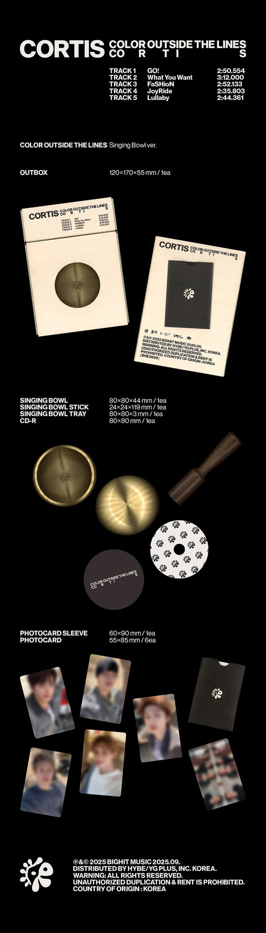 [PRE-ORDER] CORTIS - The 1st EP COLOR OUTSIDE THE LINES (Singing Bowl Ver.)