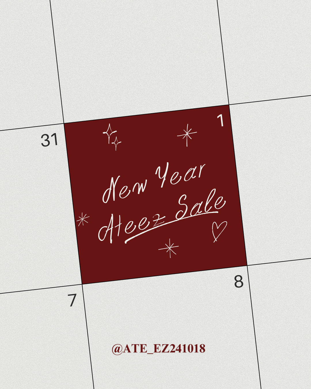 New Year Ateez Sale