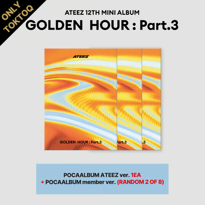 [PRE-ORDER] [POB Selectable] ATEEZ - 12th Mini Album GOLDEN HOUR : Part.3 (POCAALBUM)