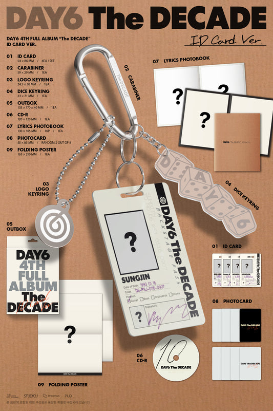 [PRE-ORDER] DAY6 - 4th Full Album The DECADE (ID Card Ver.)