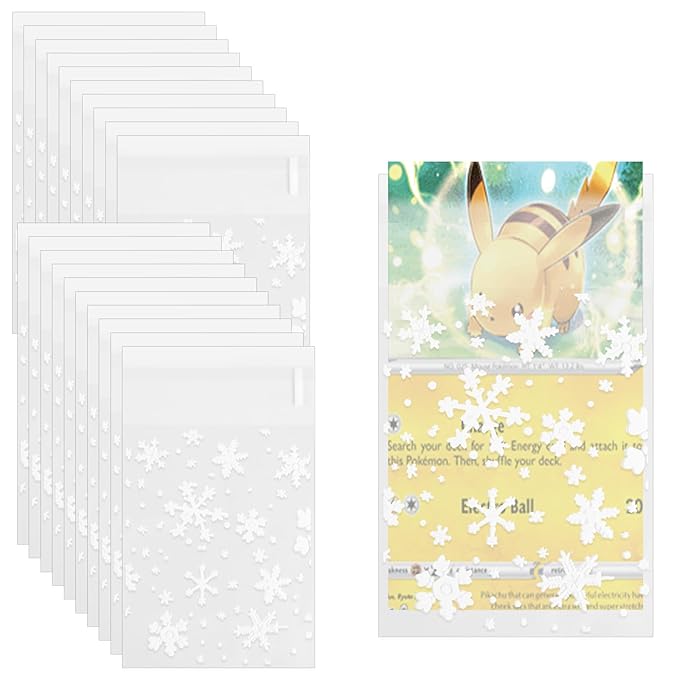 Card Sleeves | Resealable | Plain + Patterned | Pack of 50