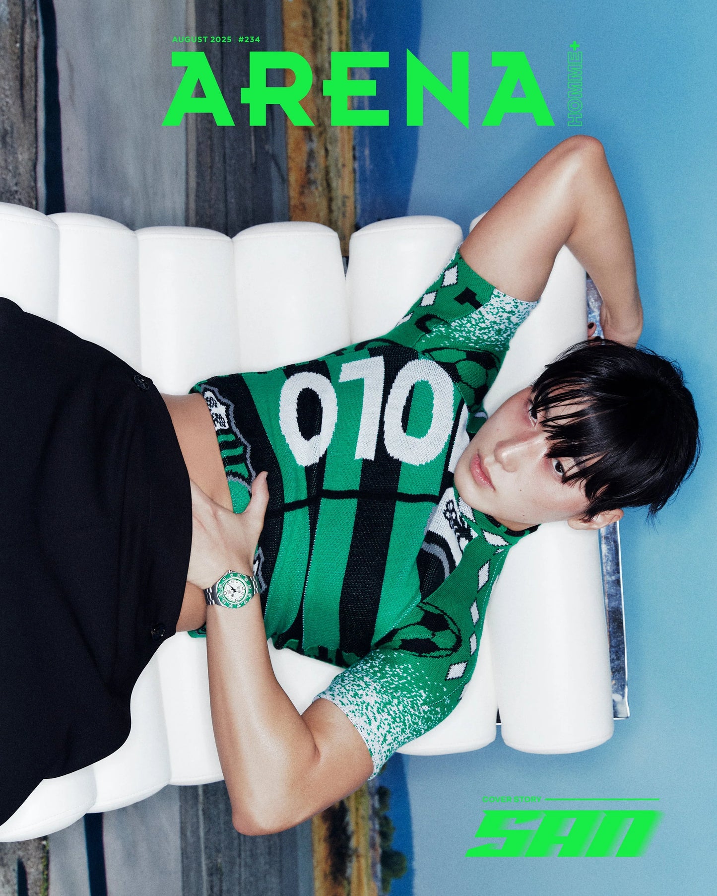[PRE-ORDER] ARENA HOMME+ KOREA MAGAZINE AUGUST 2025 (COVER : ATEEZ SAN)