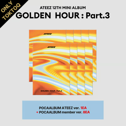 [PRE-ORDER] [POB Selectable] ATEEZ - 12th Mini Album GOLDEN HOUR : Part.3 (POCAALBUM)