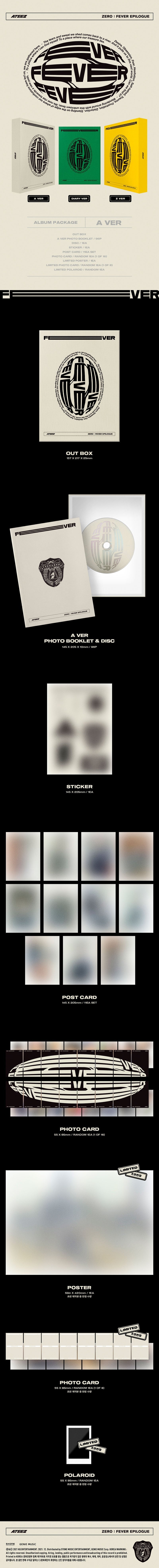 ATEEZ - 1st Repackage EP ZERO : FEVER EPILOGUE