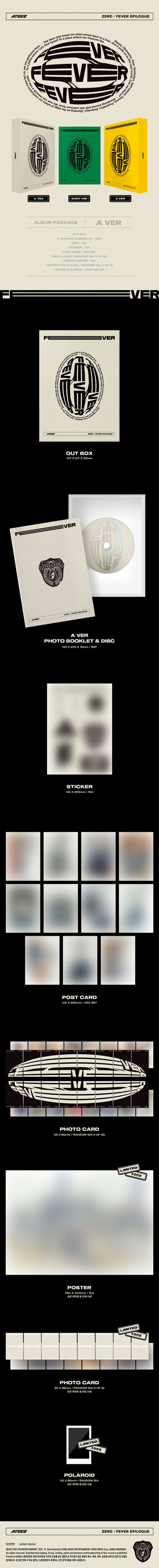 ATEEZ - 1st Repackage EP ZERO : FEVER EPILOGUE