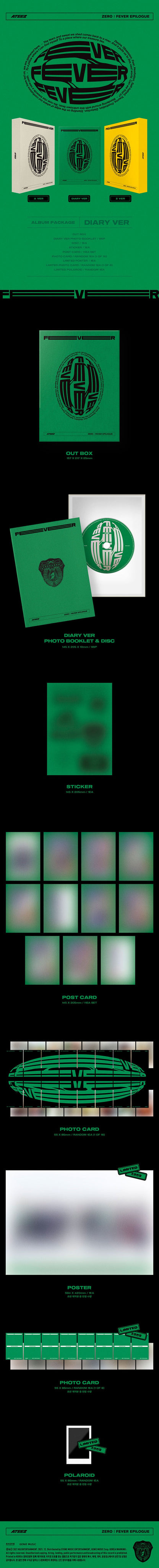 ATEEZ - 1st Repackage EP ZERO : FEVER EPILOGUE