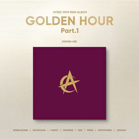 ATEEZ - 10th Mini Album GOLDEN HOUR : Part.1 (Digipak Ver.) (Random Ver.)