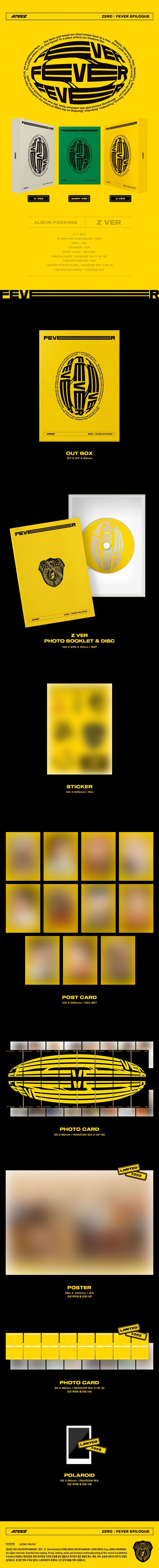 ATEEZ - 1st Repackage EP ZERO : FEVER EPILOGUE