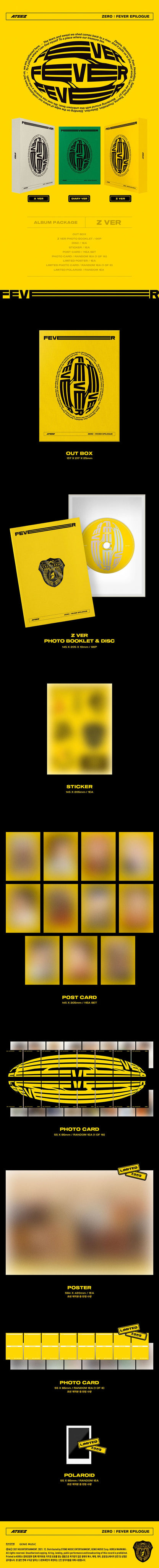 ATEEZ - 1st Repackage EP ZERO : FEVER EPILOGUE